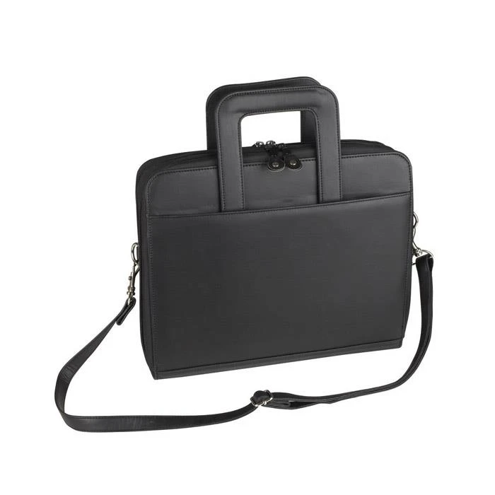 Leather Ring Binder With Shoulder Strap