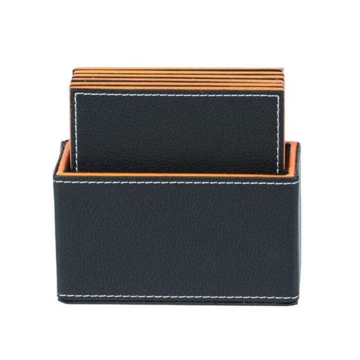 Multi-layer Faux Leather Drink Coaster