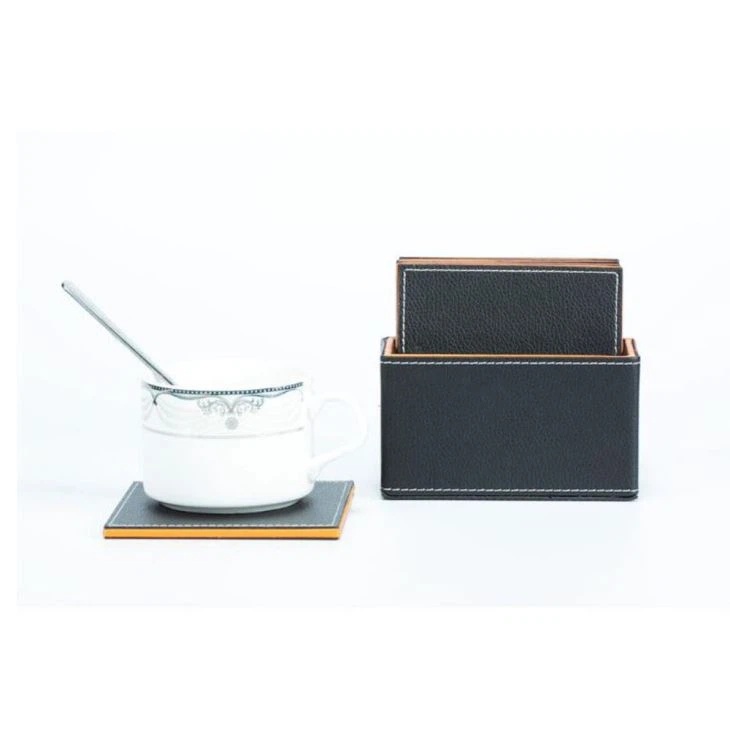 Best Gift Faux Leather Drink Coaster