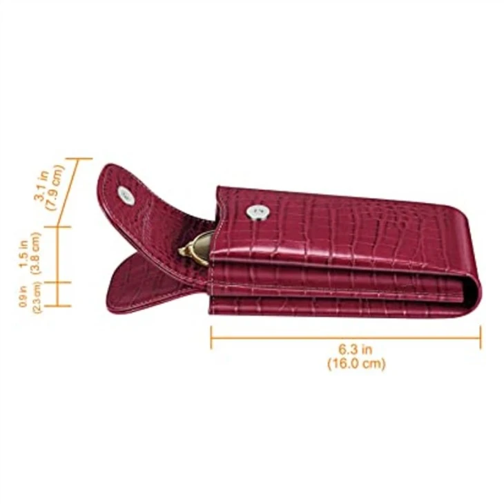 Faux Leather Sunglasses Pouch